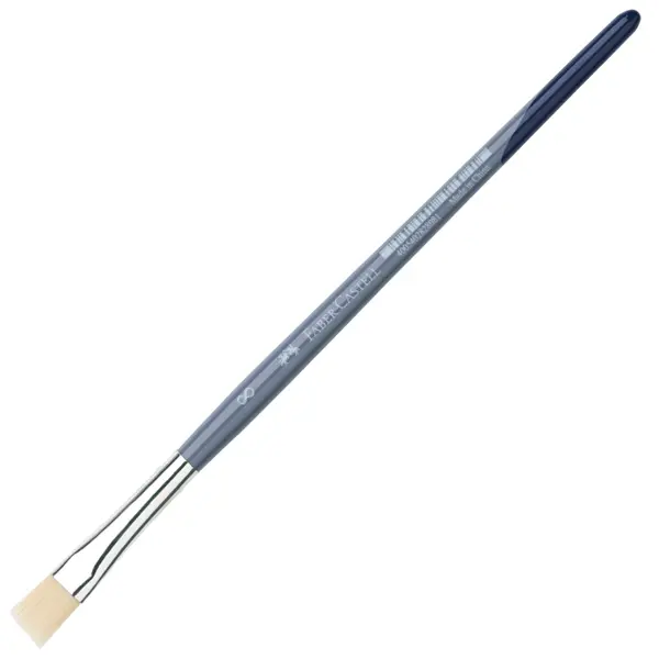 Pensula plata pentru desen Faber-Castell №8 - Par sintetic