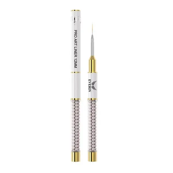 Pensulă Pro Art Liner 12mm Grey Bubbles Everin | Design Manichiură Profesional