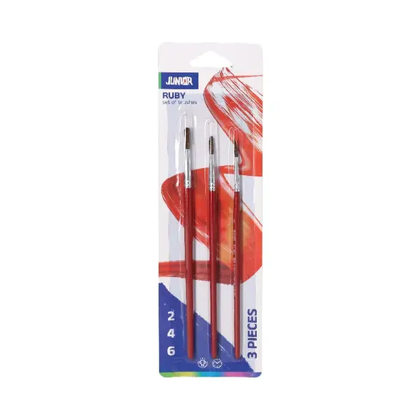 Pensula rotunda 3 buc/set Junior Pensula rotunda 3 buc/set Junior