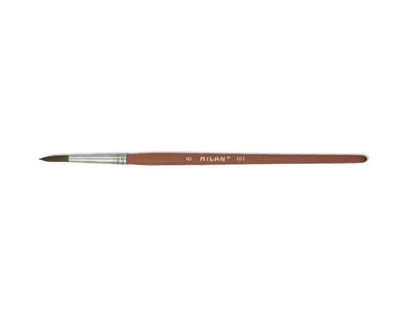 Pensula rotunda pentru acuarela si tempera din par de ponei Milan – 101/2
