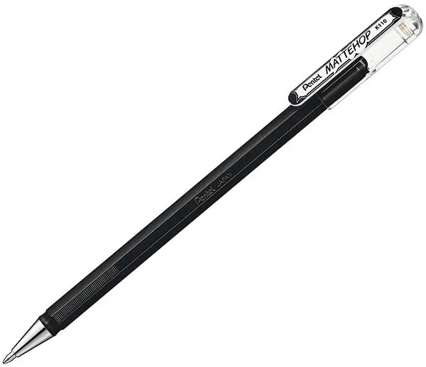 Pentel Mattehop Roller - negru, 1,0 mm