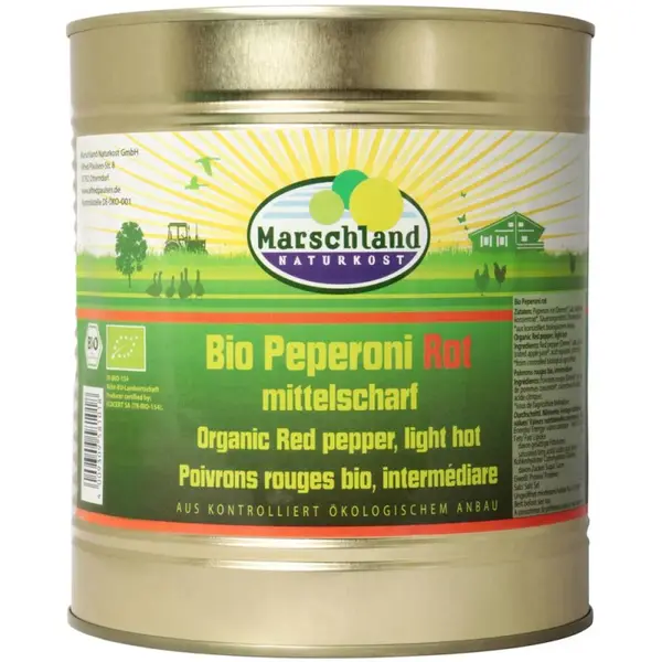 Peperoni Mediu Iute, Marschland, Bio, 3100 ml