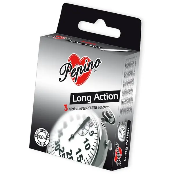 Pepino Long Action prezervative 3 buc