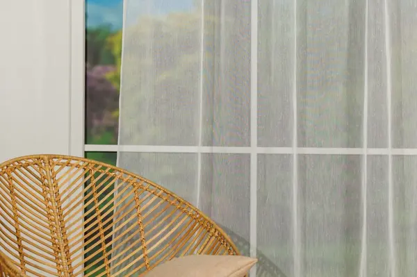 Perdea cu rejansă Lopez alb T01 – perdea elegantă semi-transparentă