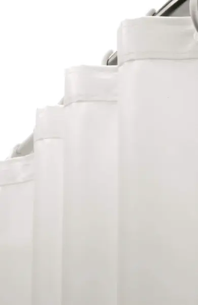 Perdea de dus, universala, 150 cm, cu 10 ochiuri, alb mat, Deante