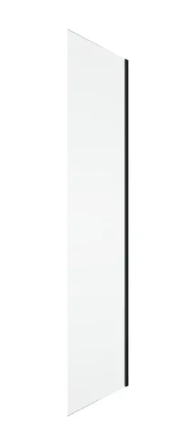 Perete dus 100x200 cm, negru mat, grosime sticla 8 mm, tratament anticalcar, Ronal Oriana