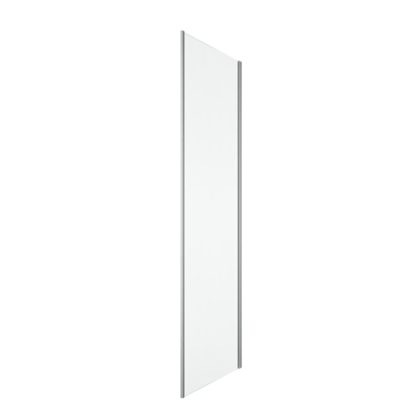 Perete dus 120x200 cm, crom, grosime sticla 6 mm, tratament anticalcar, Ronal Divera