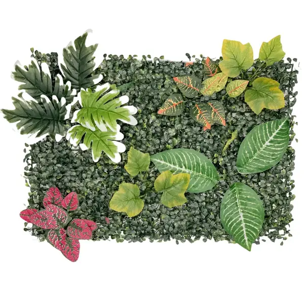 Perete verde artificial, gradini verticale din plante artificiale 60x40cm