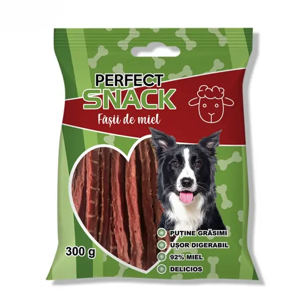 Perfect Snack, recompense delicioase pentru caini, FaE ii de miel , 300 g