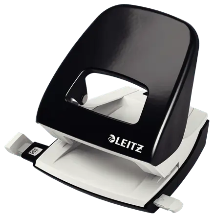 Perforator metalic 2 perforatii 30 coli Leitz diverse culori Perforator metalic 2 perforatii 30 coli Leitz diverse culori negru