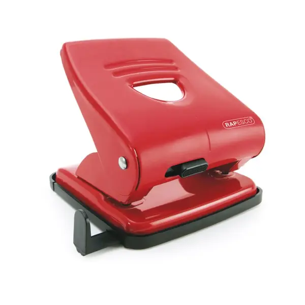 Perforator metalic 2 perforatii 30 coli Rapesco diverse culori Perforator metalic 2 perforatii 30 coli Rapesco diverse culori rosu