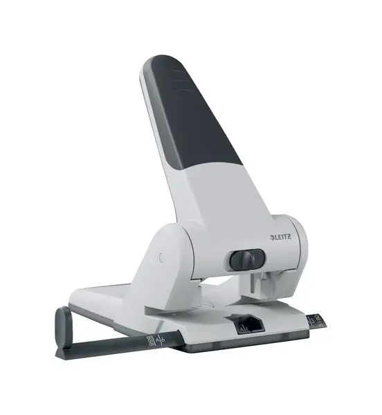 Perforator metalic 2 perforatii 65 coli Leitz diverse culori Perforator metalic 2 perforatii 65 coli Leitz diverse culori gri