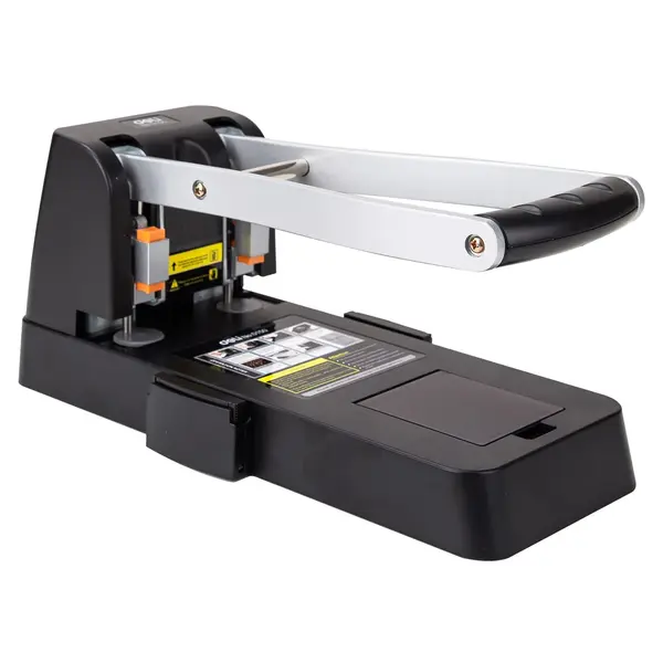 Perforator negru metalic 2 perforatii 150 coli Deli Perforator negru metalic 2 perforatii 150 coli Deli