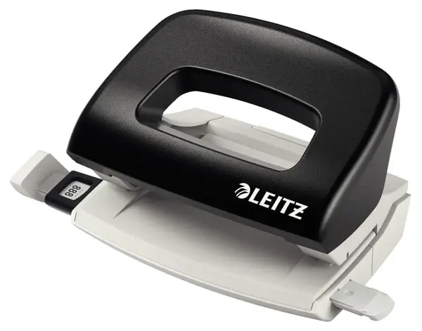 Perforator negru plastic 2 perforatii 10 coli Leitz Perforator negru plastic 2 perforatii 10 coli Leitz