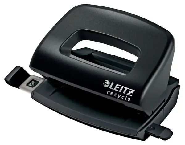 Perforator negru plastic 2 perforatii 10 coli Leitz Perforator negru plastic 2 perforatii 10 coli Leitz
