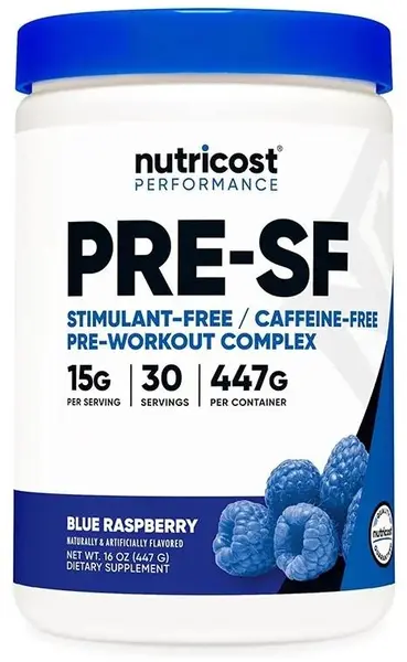 Performance PRE-SF, zmeură albastră, 447 g, Nutricost