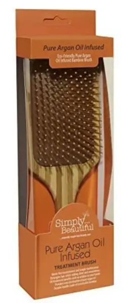 Perie de par din bambus Uki cu infuzie ulei argan
