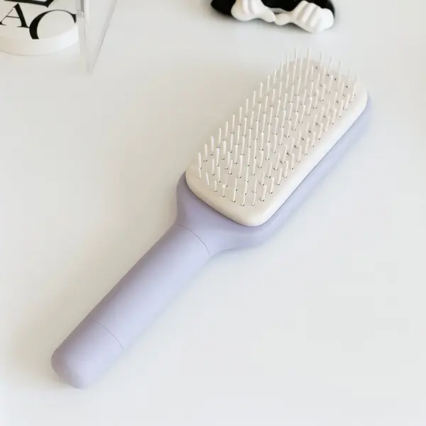Perie de Par Rotativa Timebox, Curatare Retractabila, Dinti Elastici, Violet - Default Title