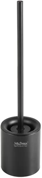 Perie de toaletă Inter Ceramic - 2646В, Negru mat