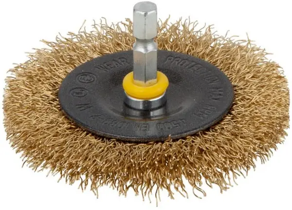 Perie disc din sârmă pentru bormașină Wolfcraft - 75 x 10 mm