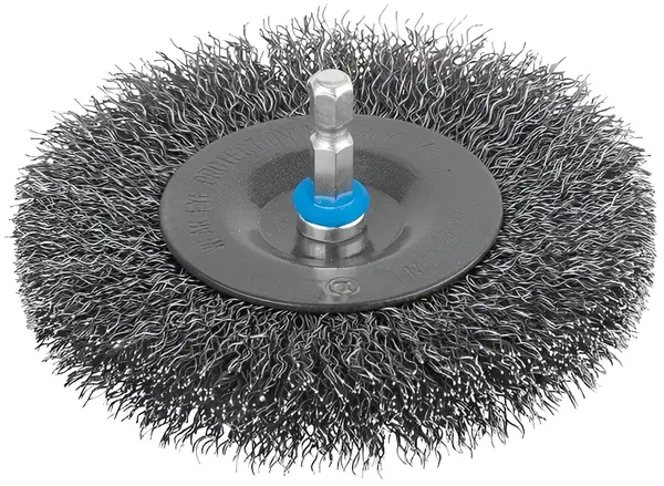 Perie disc pentru bormașină Wolfcraft - Ø75 x 16 mm, 1/4''
