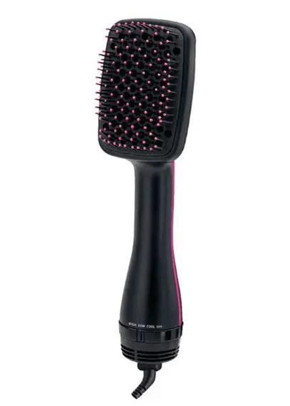 Perie electrica cu aer cald One step PATRAT, 1000 W, varfuri rotunjite