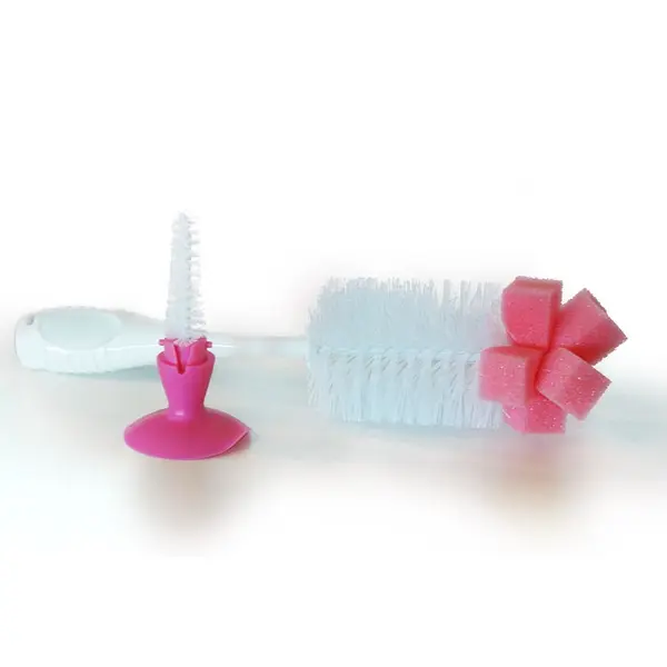 Perie pentru biberoane si tetine Cangaroo 2in1 - Verde