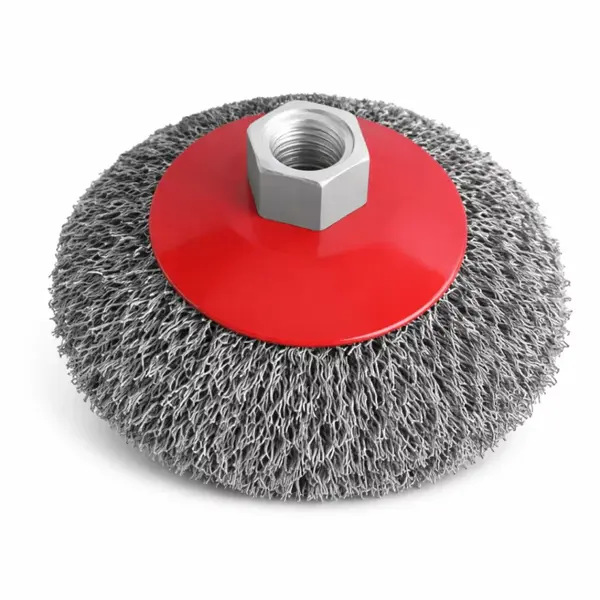 Perie pentru polizor mic, din s&acirc;rmă răsucită, 115 mm