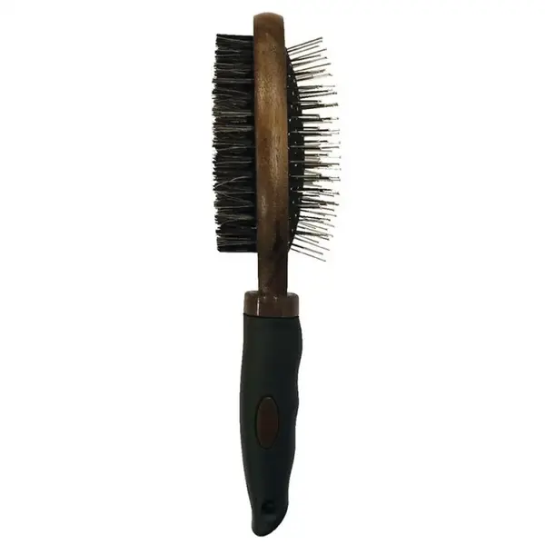 Perie profesionala dubla pentru caini Croci Barbershop, 2 in1
