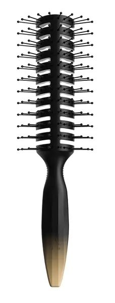 Perie profesională pentru păr JRL - 10-Row Vent Styling Brush, BR05, neagră/aurie