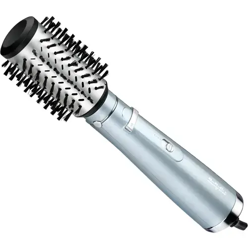 Perie rotativa BaByliss Hydro Fusion Big Hair AS773E, 700W, Tehnologie Ionica cu Plasma, 2 viteze, 2 trepte de temperatura (Bleu)