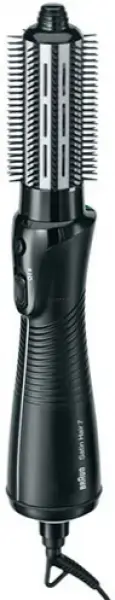 ​Perie rotativa cu aer cald Braun Satin Hair 7 AS720, 700W, Tehnologie IONTEC, 2 accesorii (Negru)​