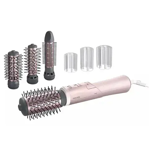 Perie rotativa cu aer cald Philips BHA735/00, 1000 W, 2 viteze, 3 setari de caldura, Ingrijire cu ioni (Roz)
