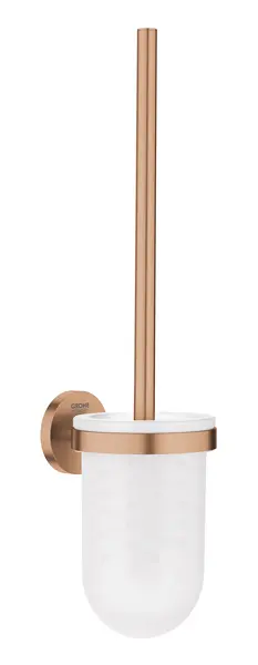 Perie WC Grohe Essentials 40374DL1, suport perie, fixare ascunsa, sticla, metal, mat, warm sunset