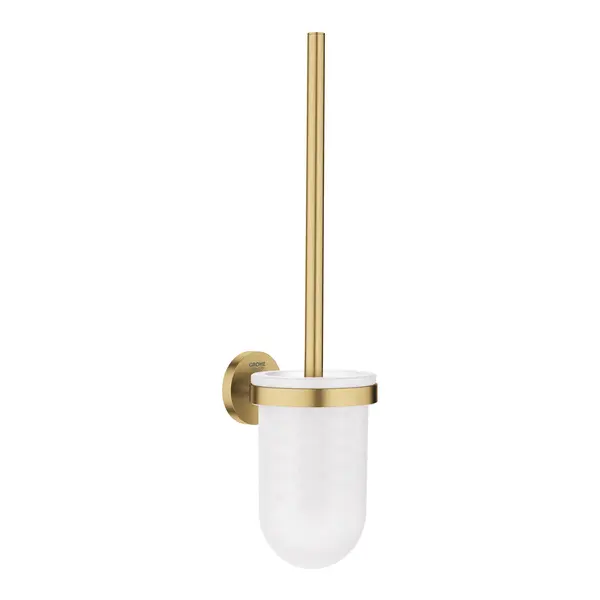 Perie WC Grohe Essentials 40374GN1, suport perie, fixare ascunsa, sticla, metal, mat, Cool Sunrise