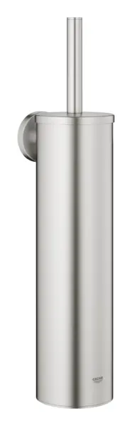 Perie WC Grohe Essentials, pe perete, metal/plastic, mat, otel satinat, 40696DC0