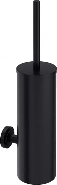 Perie wc montare pe perete, negru, Deante Temisto