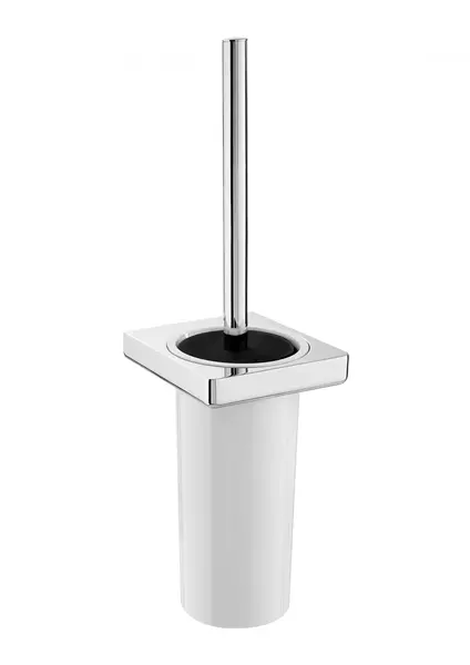 Perie WC Roca Tempo A817036001, montare pe perete, metal/plastic, Crom