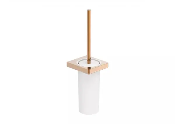 Perie WC Roca Tempo A817036RG0, montare pe perete, metal/plastic, lucios, Rose gold