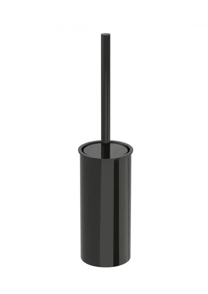 Perie WC Roca Tempo A817038CN0, pe podea, metal/plastic, lucios, Negru titan