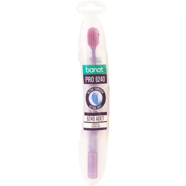 Periuta de Dinti Banat Pro, Peri Ultra Soft, Etui Calatorie