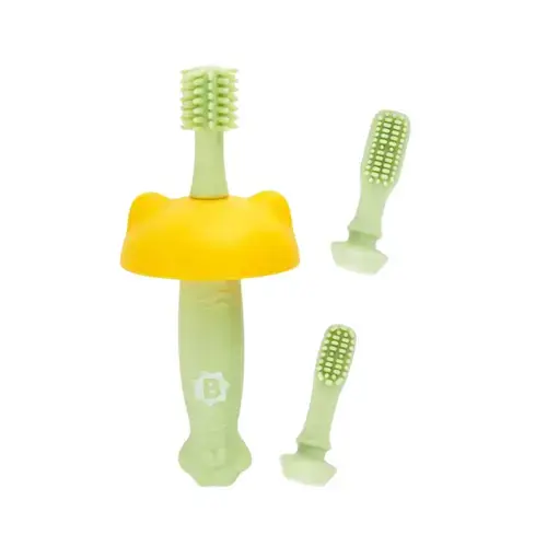 Periuta de dinti din silicon pentru bebelusi Badabulle B032006, 6 luni+