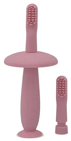 Periuță de dinți din siliconLorelli - Cu siguranță, Blush Pink