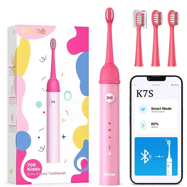 Periuta De Dinti Electrica Bitvae BVK7S Kids, Roz