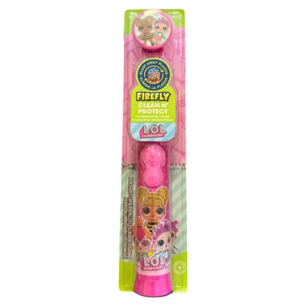 Periuta de Dinti Electrica pentru Copii, Firefly, L.O.L Surprise, 3+ Ani, Baterie Inclusa, Cronometru 2 min, Culoare Roz