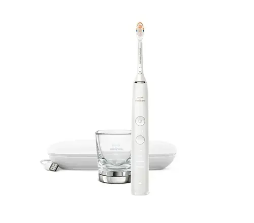 Periuta de dinti electrica Philips HX9911/19, 3 intensitati periere, Cronometru, 62.000 oscilatii (Alb)