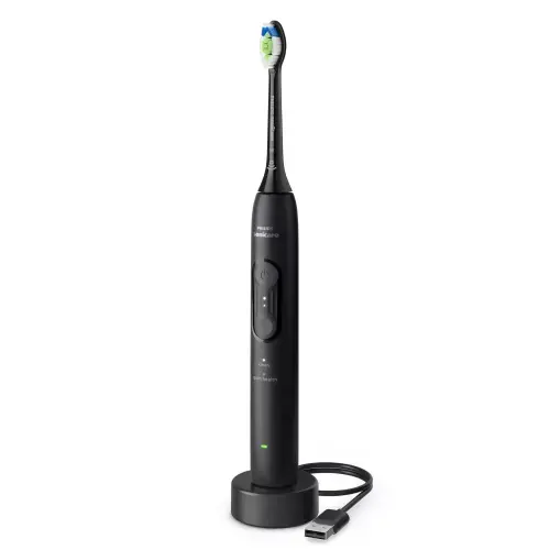 Periuta de dinti electrica Philips Seria 4100 HX4041/52, 2 moduri periaj, 2 viteze, 31000 Miscari/minut (Negru)