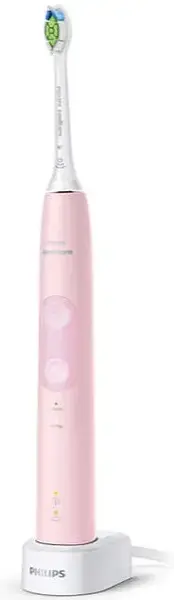 Periuta de dinti electrica Philips Sonicare ProtectiveClean HX6836/24, 62.000 vibratii/min, Senzor presiune, Memento inlocuire capat, Cronometru 2 min, 2 Programe, 1 Capat (Roz/Alb)