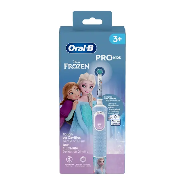 Periuta de dinti electrica Vitality Pro Kids Frozen, pentru copii 3+ ani, Oral-B
