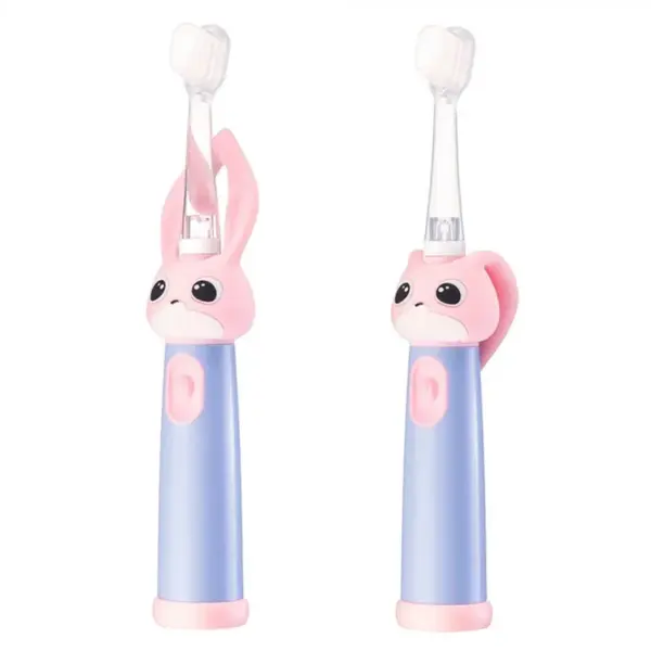 Periuta de dinti electrica Vitammy Bunny Light Blue, pentru copii 0-3 ani